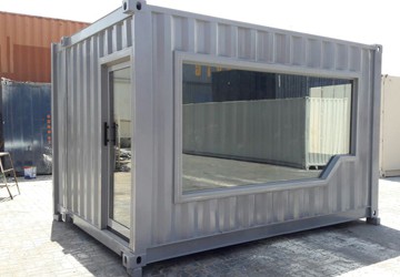 Commercial shipping container in Dubai